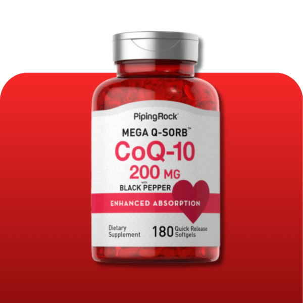 Piping Rock CoQ10 200 mg - 180 Quick Release Softgels