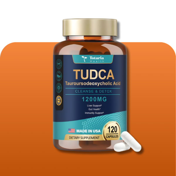 TUDCA Bile Salts 1200mg (Tauroursodeoxycholic Acid) - 120 Count