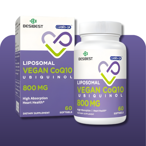 BesiBest Liposomal Vegan CoQ10 Ubiquinol 800mg - 60 Softgels